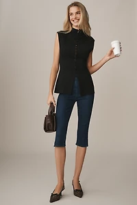 MOTHER The Nothing Bunny High-Rise Pedal Pusher Jeans