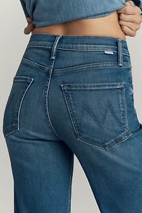 Mother The Rambler Zip Flood High-Rise Wide-Leg Jeans