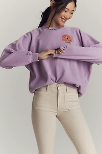 MOTHER The Patch Pocket Weekender High-Rise Flare Jeans