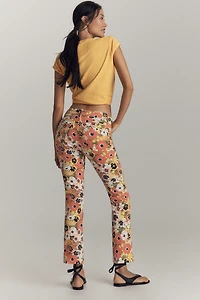 MOTHER The Smokin' Double Flood Mid-Rise Ankle Jeans