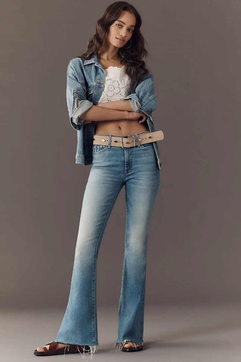 MOTHER The Weekender Mid-Rise Fray Jeans