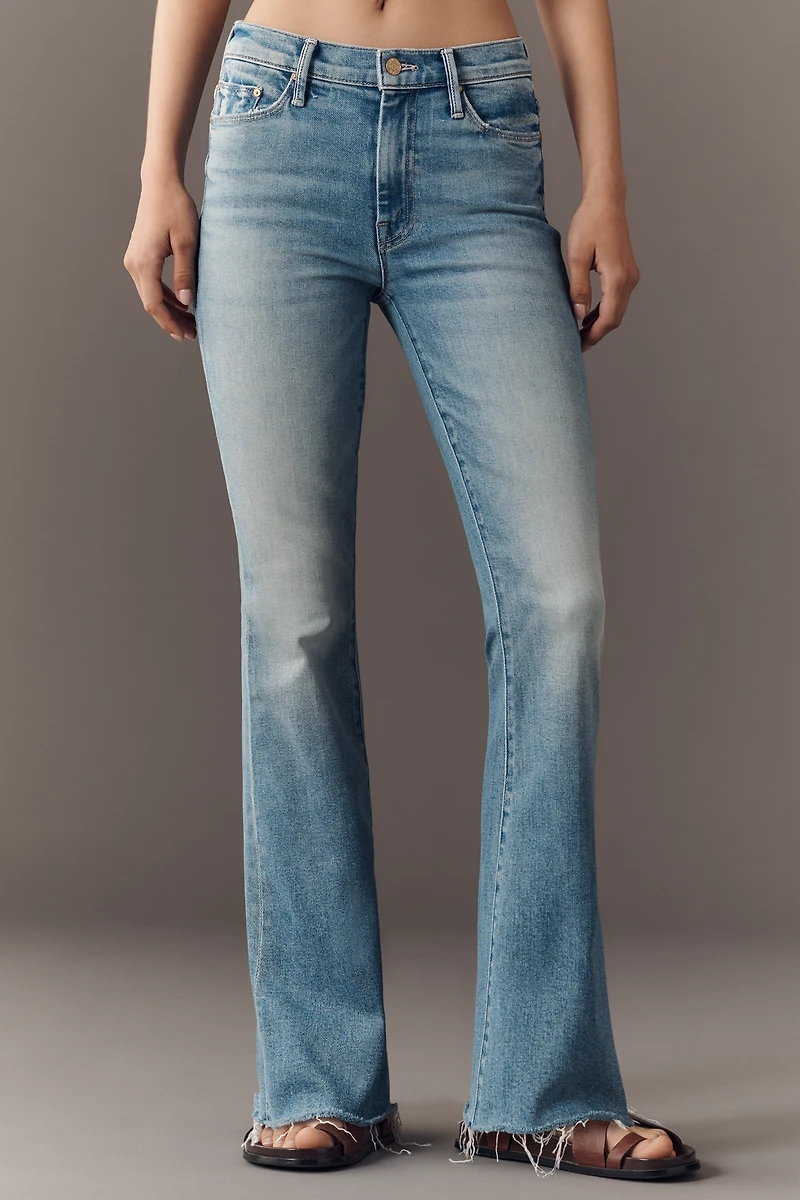 MOTHER The Weekender Mid-Rise Fray Jeans