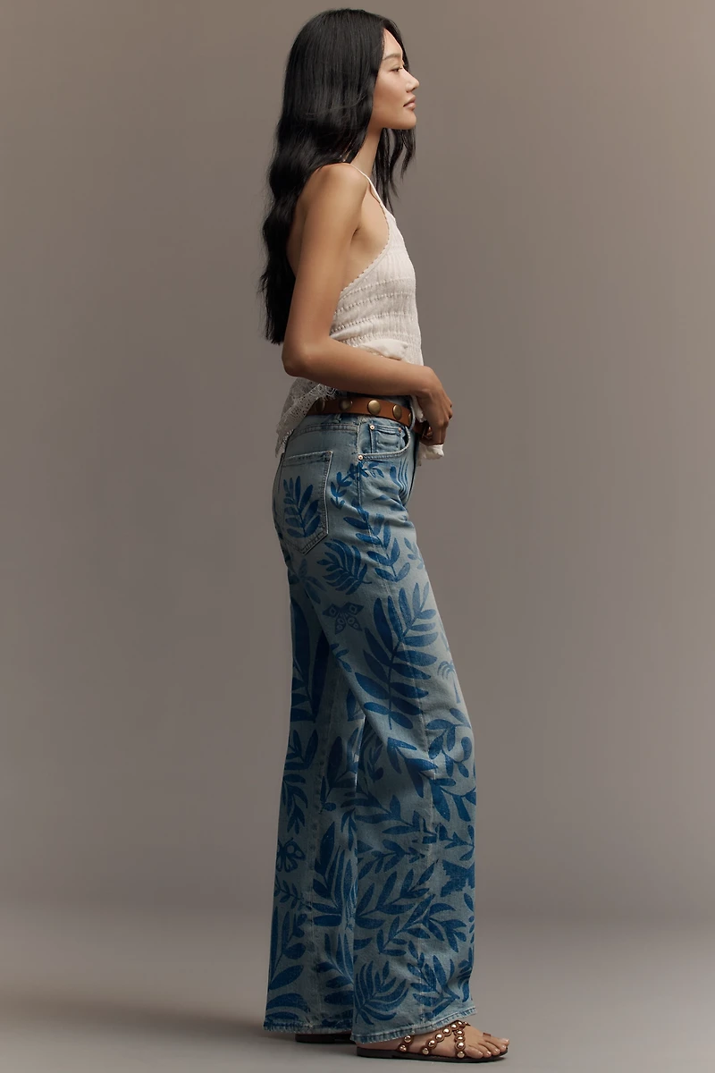 MOTHER The Lasso Sneak High-Rise Wide-Leg Jeans