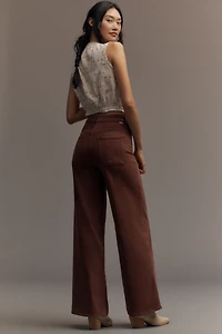 MOTHER The Patch Pocket Undercover Sneak High-Rise Wide-Leg Jeans
