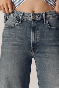 MOTHER The Hustler Roller Ankle High-Rise Wide-Leg Jeans