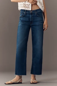 MOTHER The Rambler Zip High-Rise Straight-Leg Ankle Jeans