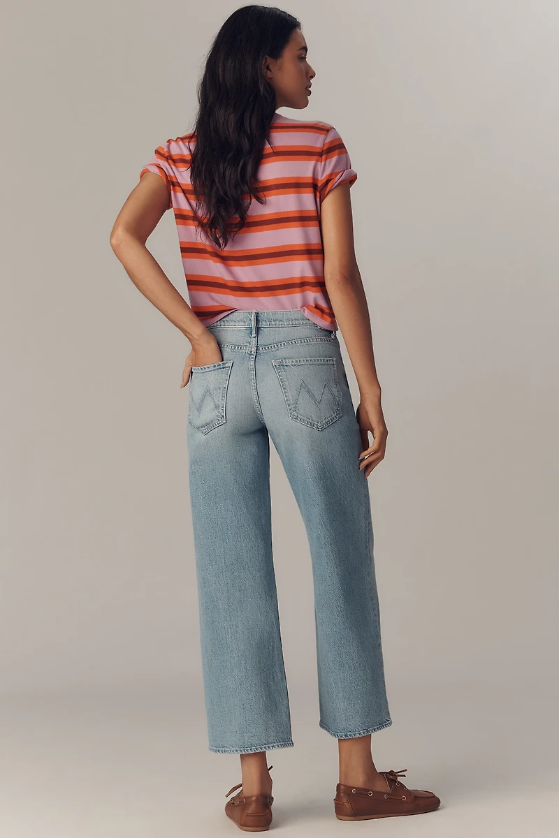 MOTHER The Maven Ankle Mid-Rise Straight-Leg Jeans