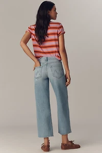 MOTHER The Maven Ankle Mid-Rise Straight-Leg Jeans