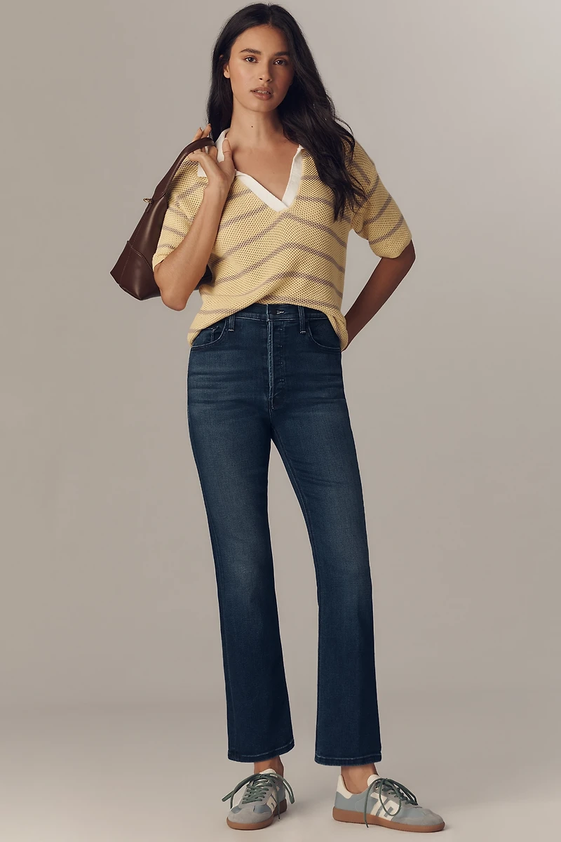 MOTHER The Tripper Ankle High-Rise Crop Flare Jeans
