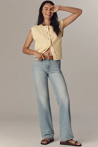 MOTHER The Kick It High-Rise Straight-Leg Jeans