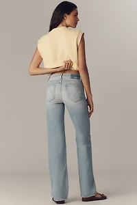 MOTHER The Kick It High-Rise Straight-Leg Jeans