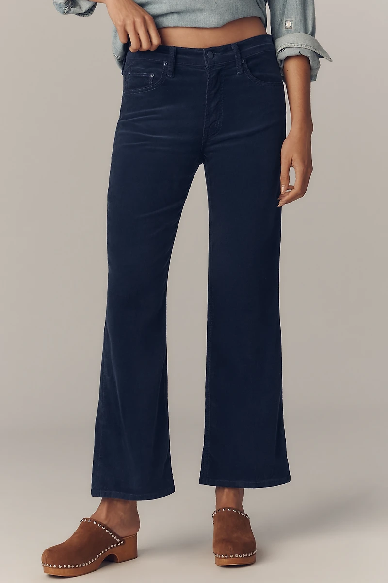 MOTHER The Bookie Flood Corduroy High-Rise Bootcut Jeans