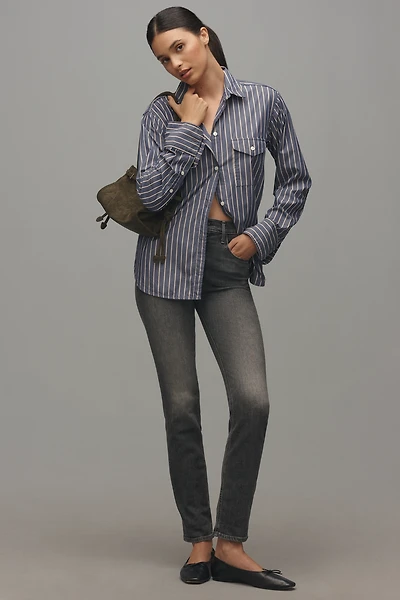 MOTHER The Dazzler Hover Mid-Rise Straight Jeans