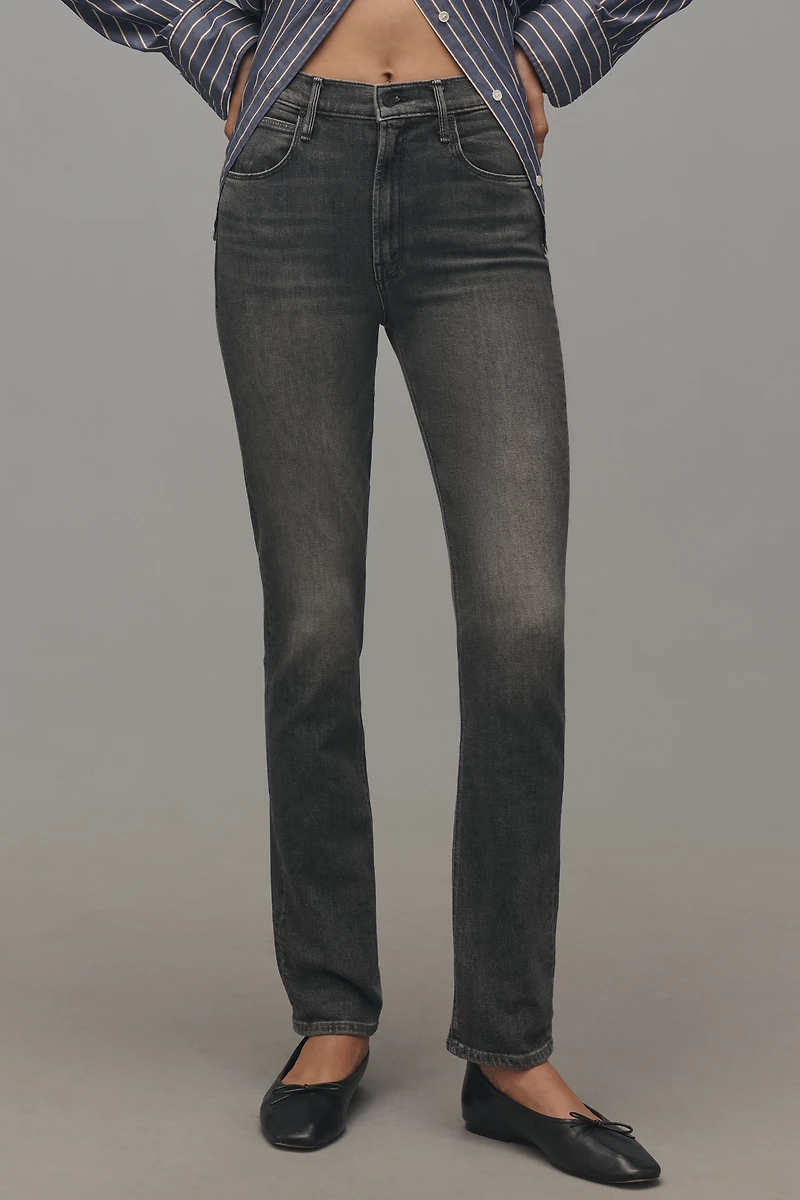 MOTHER The Dazzler Hover Mid-Rise Straight Jeans
