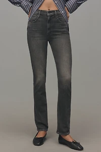 MOTHER The Dazzler Hover Mid-Rise Straight Jeans