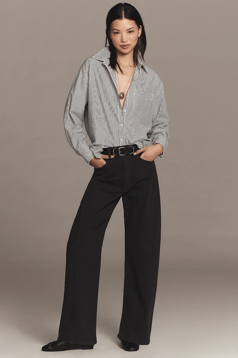 MOTHER The Half Pipe Flood High-Rise Barrel Jeans