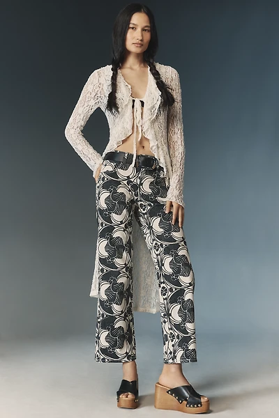 MOTHER The Rambler Zip Ankle Mid-Rise Straight-Leg Jeans