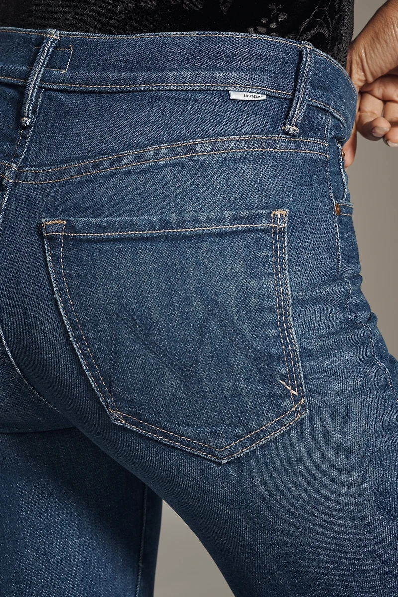 MOTHER The Kick It Flood High-Rise Straight-Leg Ankle Jeans