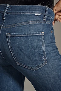 MOTHER The Kick It Flood High-Rise Straight-Leg Ankle Jeans