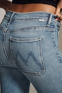 MOTHER The Patch Pocket Weekender Mid-Rise Flare Jeans