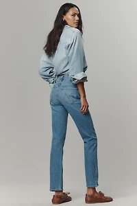 MOTHER The Dazzler Flood Mid-Rise Straight-Leg Jeans
