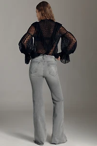 MOTHER The Doozy Fray High-Rise Flare Jeans