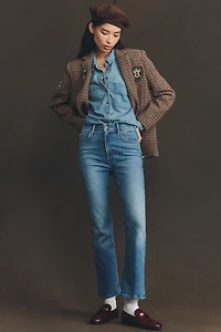 MOTHER The Hustler Mid-Rise Ankle Jeans