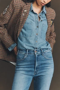 MOTHER The Hustler Mid-Rise Ankle Jeans