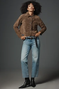 MOTHER Newbie Ankle High-Rise Straight Jeans