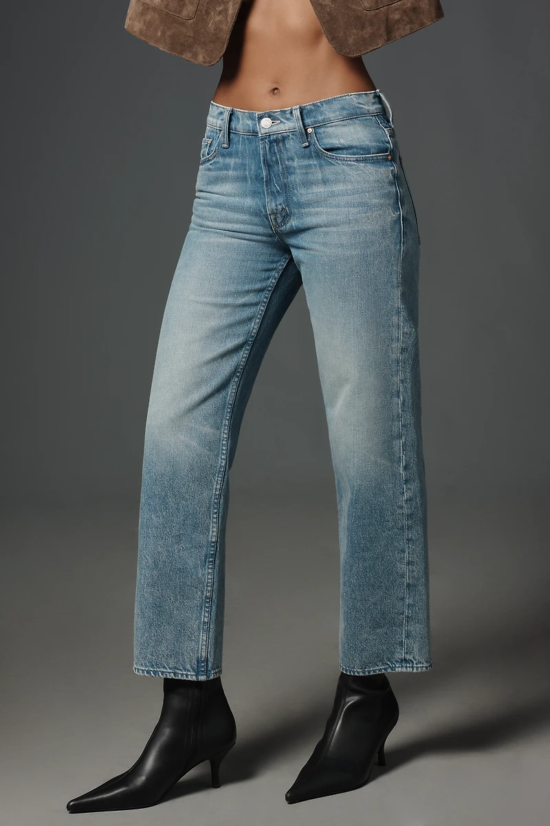 MOTHER Newbie Ankle High-Rise Straight Jeans