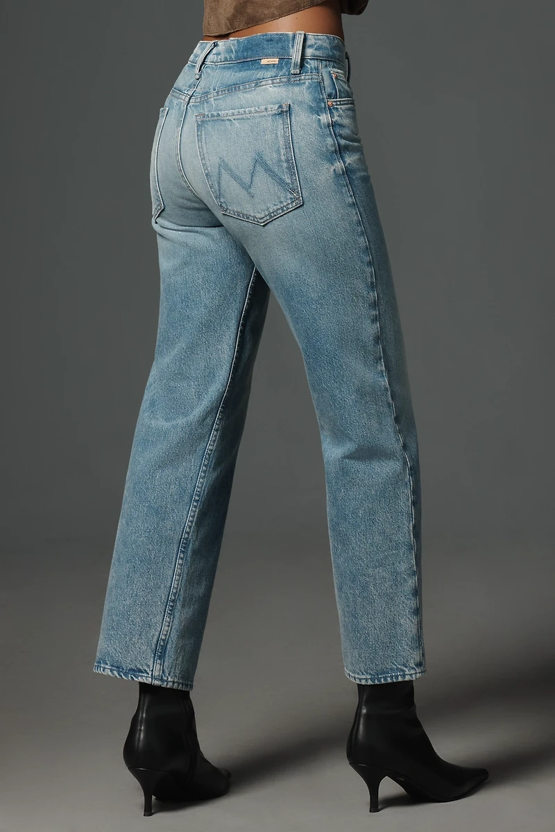 MOTHER Newbie Ankle High-Rise Straight Jeans