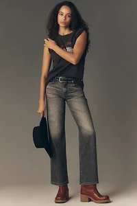 MOTHER The Maven Ankle Mid-Rise Wide-Leg Jeans