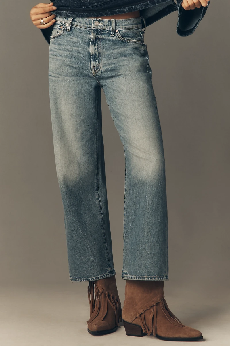 MOTHER The Dodger Flood High-Rise Straight-Leg Jeans