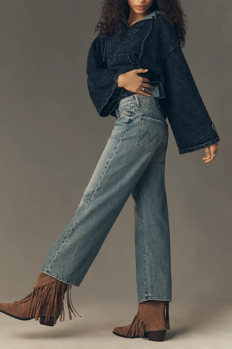 MOTHER The Dodger Flood High-Rise Straight-Leg Jeans
