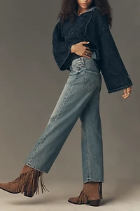 MOTHER The Dodger Flood High-Rise Straight-Leg Jeans