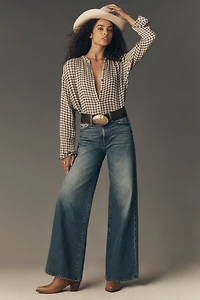 MOTHER The Ditcher Roller High-Rise Wide-Leg Jeans