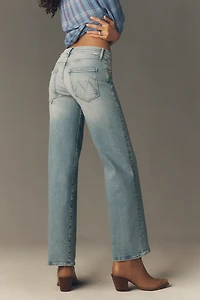 MOTHER The Maven Sneak Mid-Rise Wide-Leg Jeans