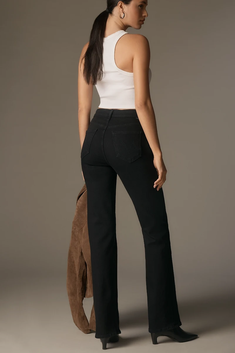 MOTHER The Kick It Mid-Rise Straight-Leg Jeans