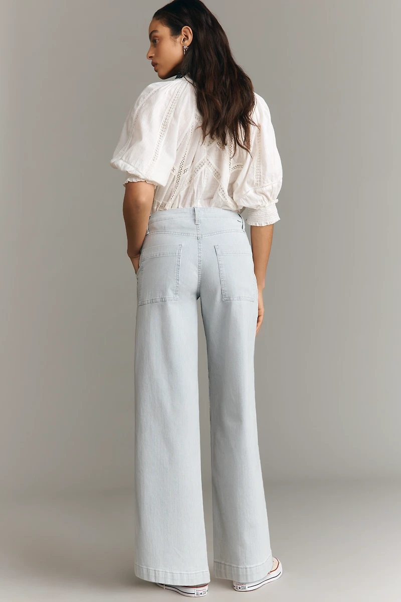 MOTHER Spinner Utility High-Rise Wide-Leg Jeans