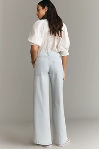 MOTHER Spinner Utility High-Rise Wide-Leg Jeans