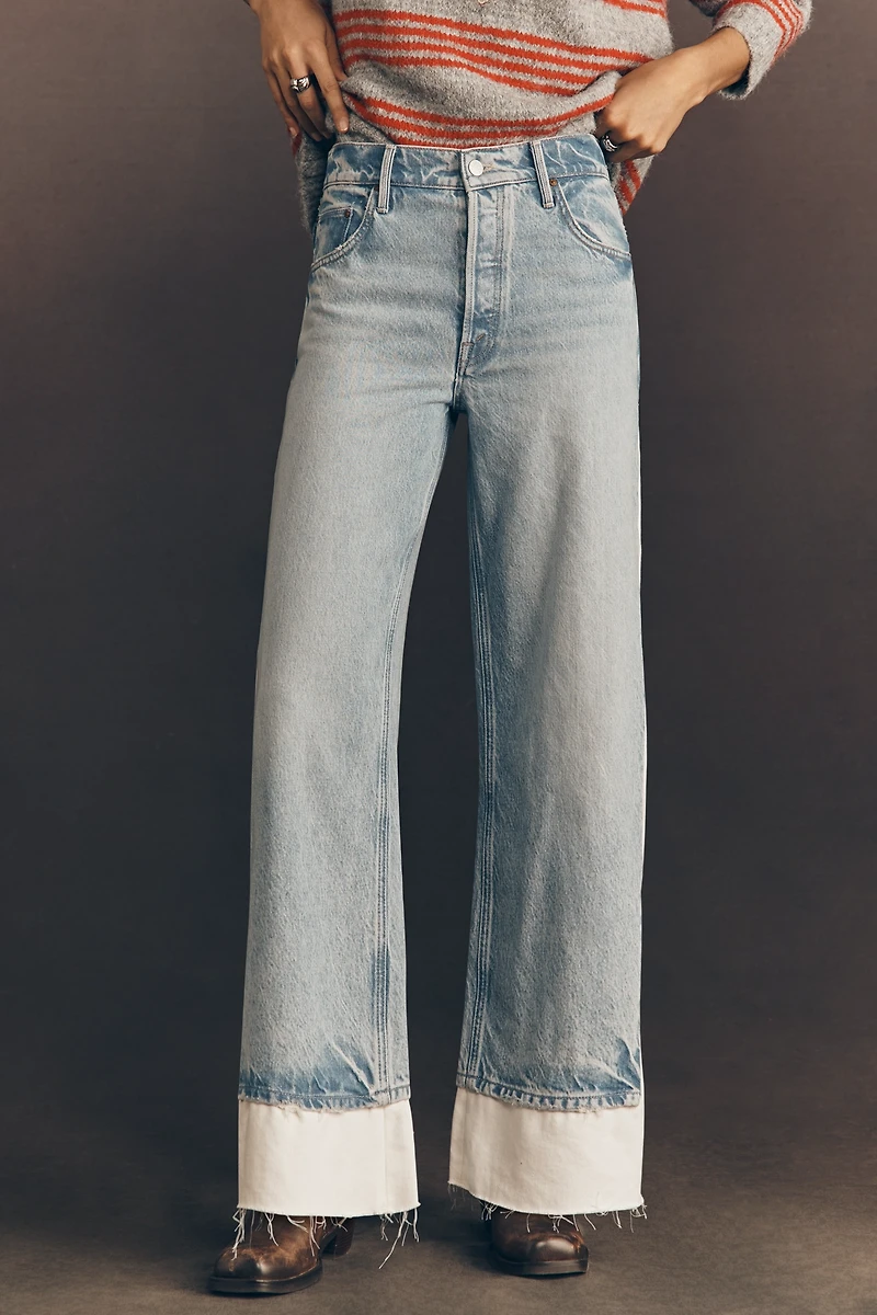 MOTHER Nacho Double Dip High-Rise Wide-Leg Jeans