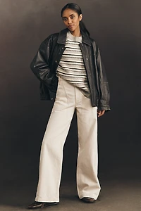 MOTHER Chisel Sneak High-Rise Wide-Leg Jeans