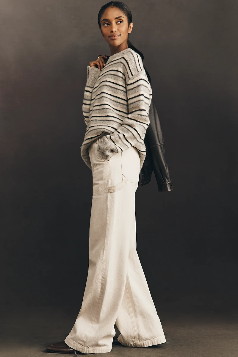 MOTHER Chisel Sneak High-Rise Wide-Leg Jeans