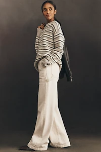 MOTHER Chisel Sneak High-Rise Wide-Leg Jeans