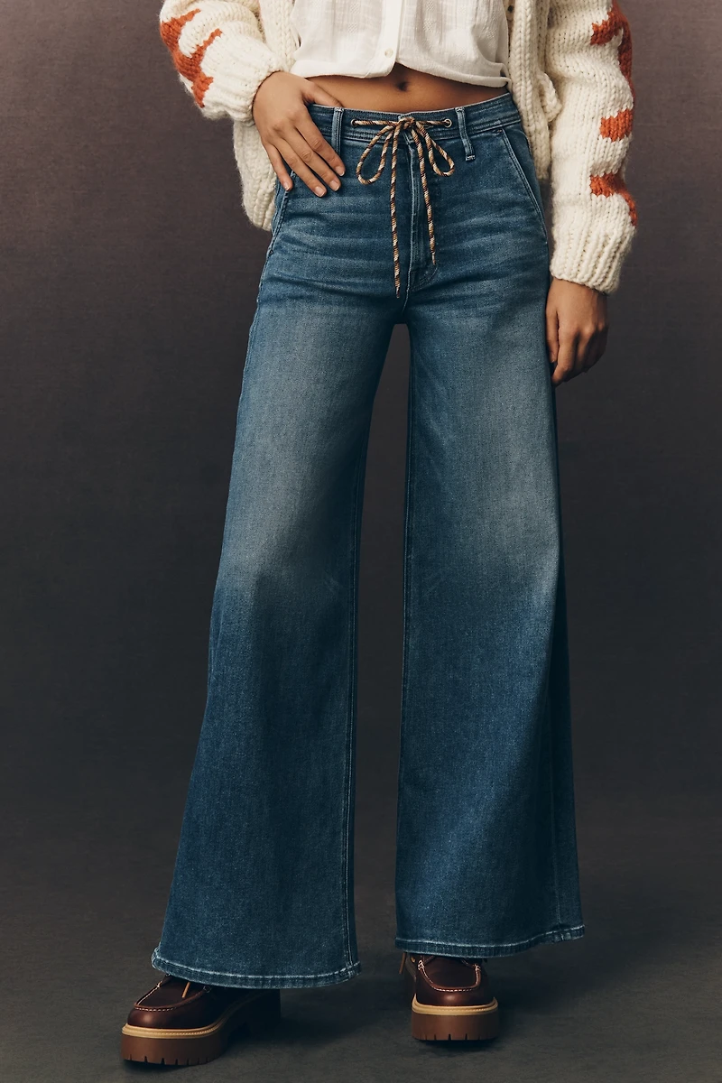 MOTHER Drawn Undercover High Rise Wide Leg Jeans
