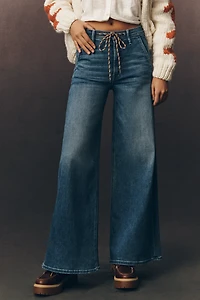 MOTHER Drawn Undercover High Rise Wide Leg Jeans