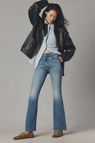 MOTHER Weekender Mid-Rise Flare Jeans