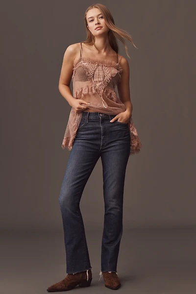 Mother Hustler Flood High-Rise Ankle Jeans