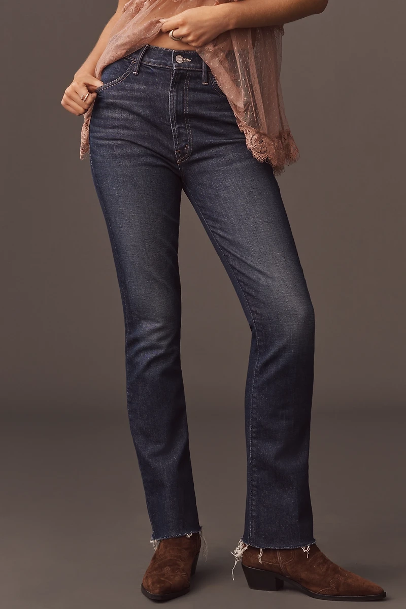 Mother Hustler Flood High-Rise Ankle Jeans