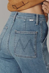 MOTHER Stitch-Up Maven High-Rise Straight Jeans